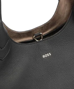 Lenah Shopper genarbtes Rindsleder schwarz