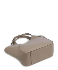 Lenah Small Handtasche genarbtes Rindsleder taupe