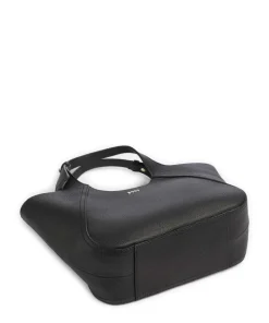 Lenah Small Handtasche genarbtes Rindsleder schwarz