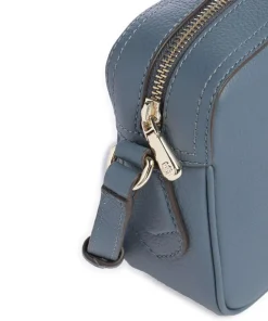 Lenah Umhängetasche genarbtes Rindsleder blaugrau