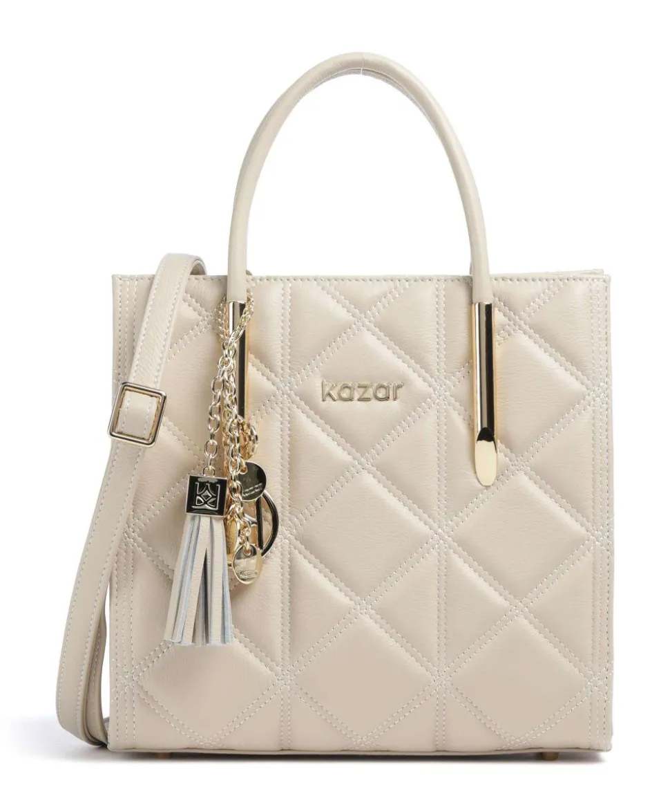 Lexie Handtasche fein genarbtes Rindsleder beige