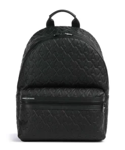 Liam Rucksack Lederimitat schwarz