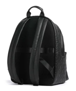 Liam Rucksack Lederimitat schwarz