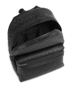 Liam Rucksack Lederimitat schwarz