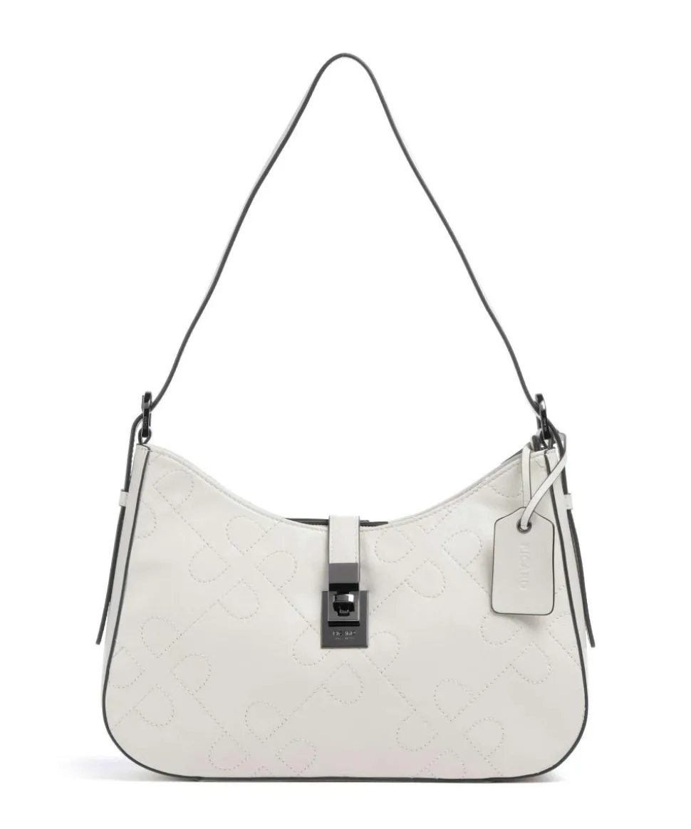 Liberty Schultertasche fein genarbtes Rindsleder creme