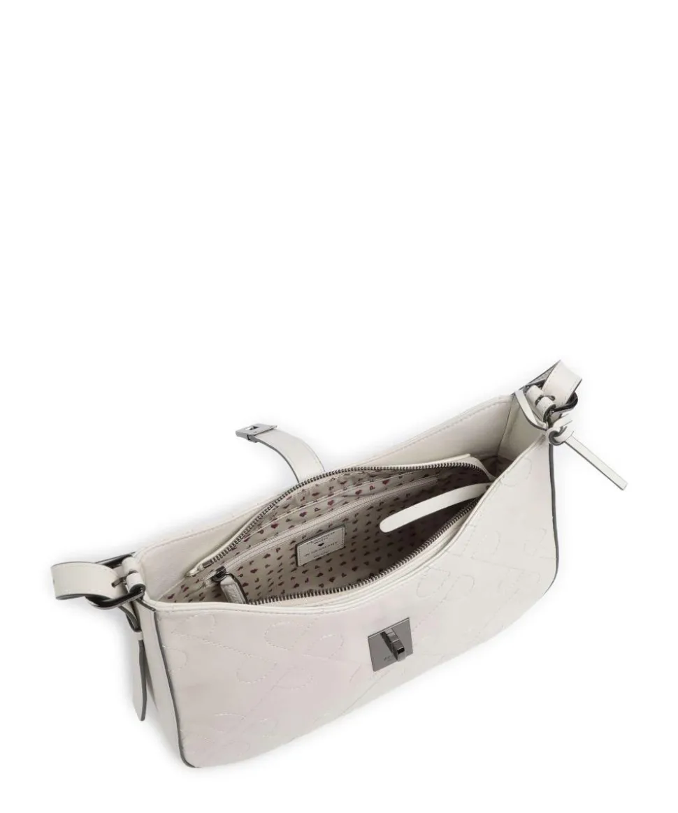 Liberty Schultertasche fein genarbtes Rindsleder creme