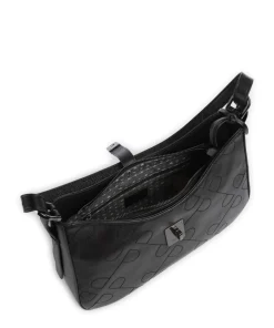 Liberty Schultertasche fein genarbtes Rindsleder schwarz