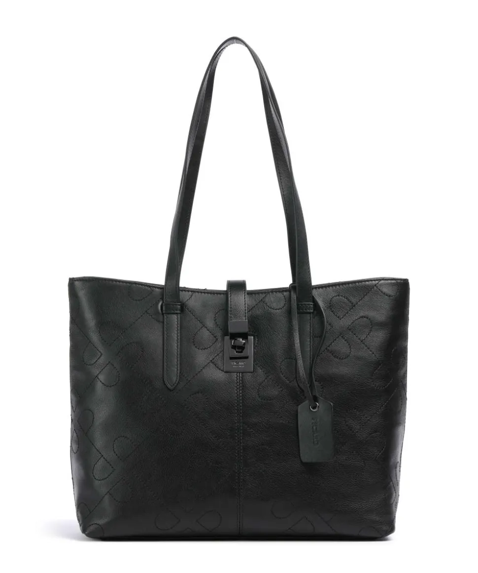 Liberty Shopper genarbtes Rindsleder schwarz