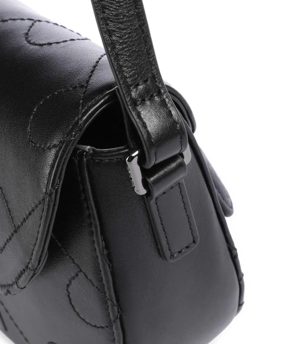 Liberty Umhängetasche fein genarbtes Rindsleder schwarz