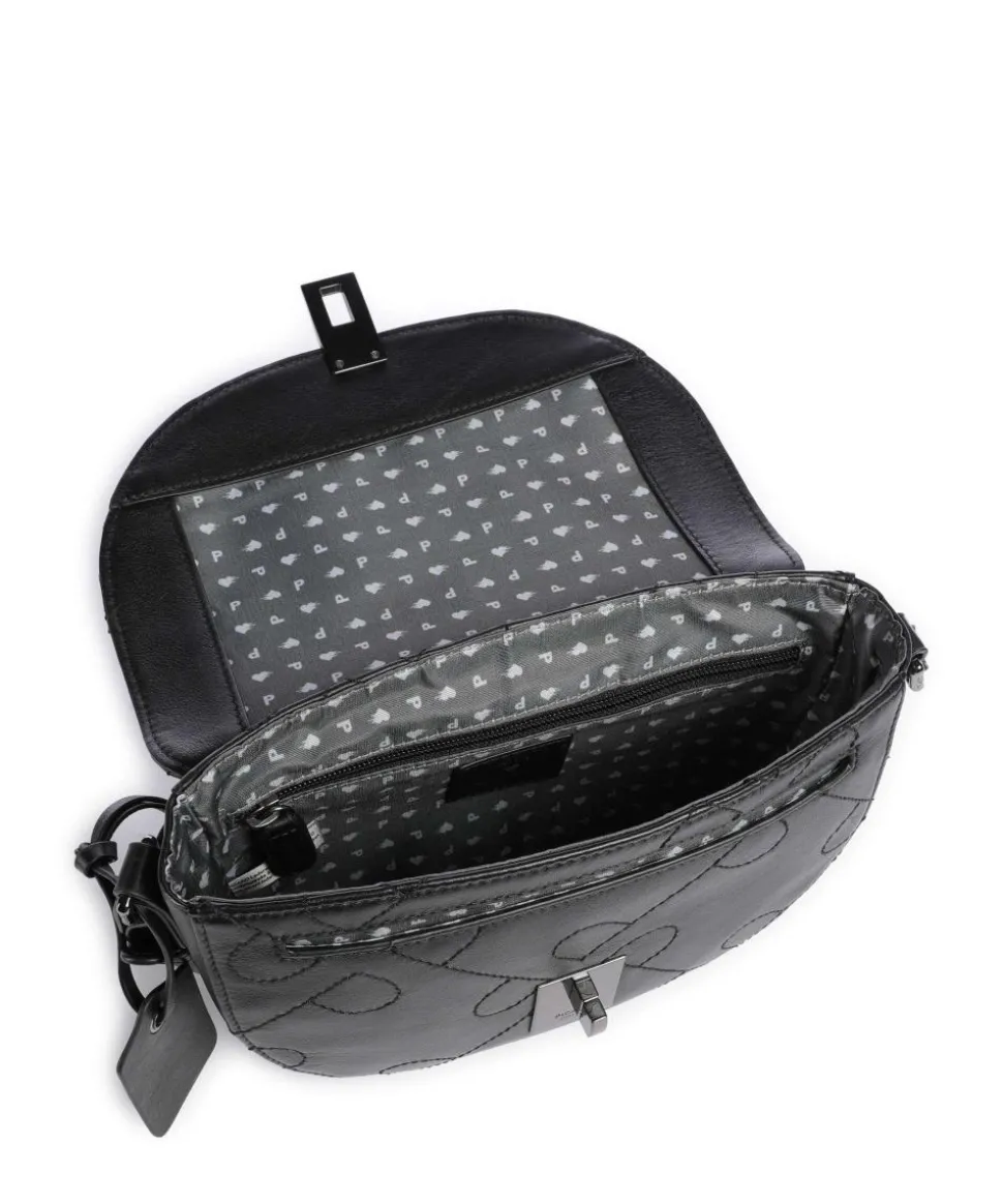 Liberty Umhängetasche fein genarbtes Rindsleder schwarz