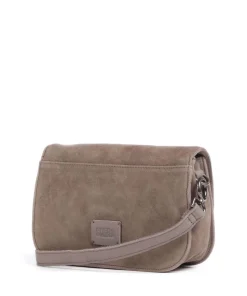 Life is a Umhängetasche aufgerautes Leder taupe