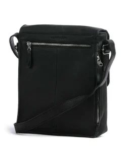 Lift Umhängetasche genarbtes Leder schwarz