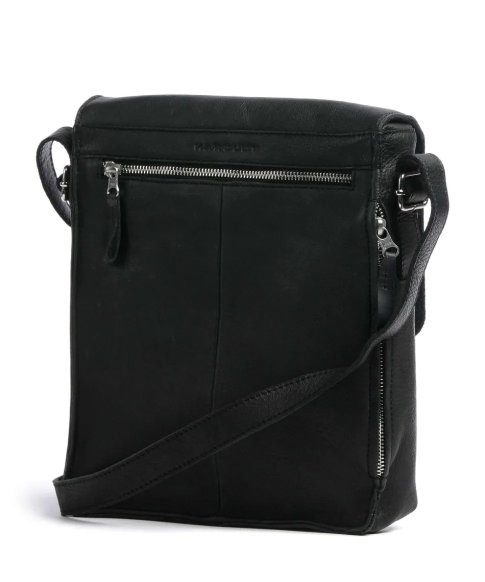 Lift Umhängetasche genarbtes Leder schwarz