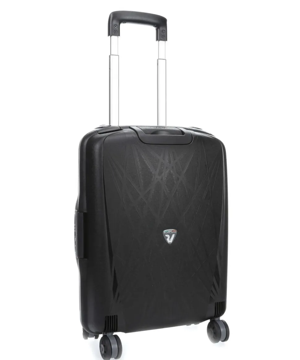 Light 4-Rollen Trolley schwarz 55 cm