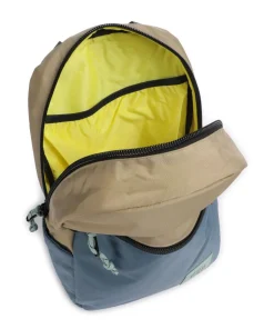 Light Rucksack 15″ recyceltes Nylon blau/beige