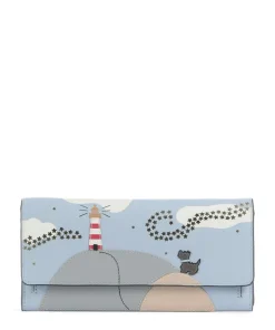 Lightbouse Geldbörse fein genarbtes Rindsleder hellblau