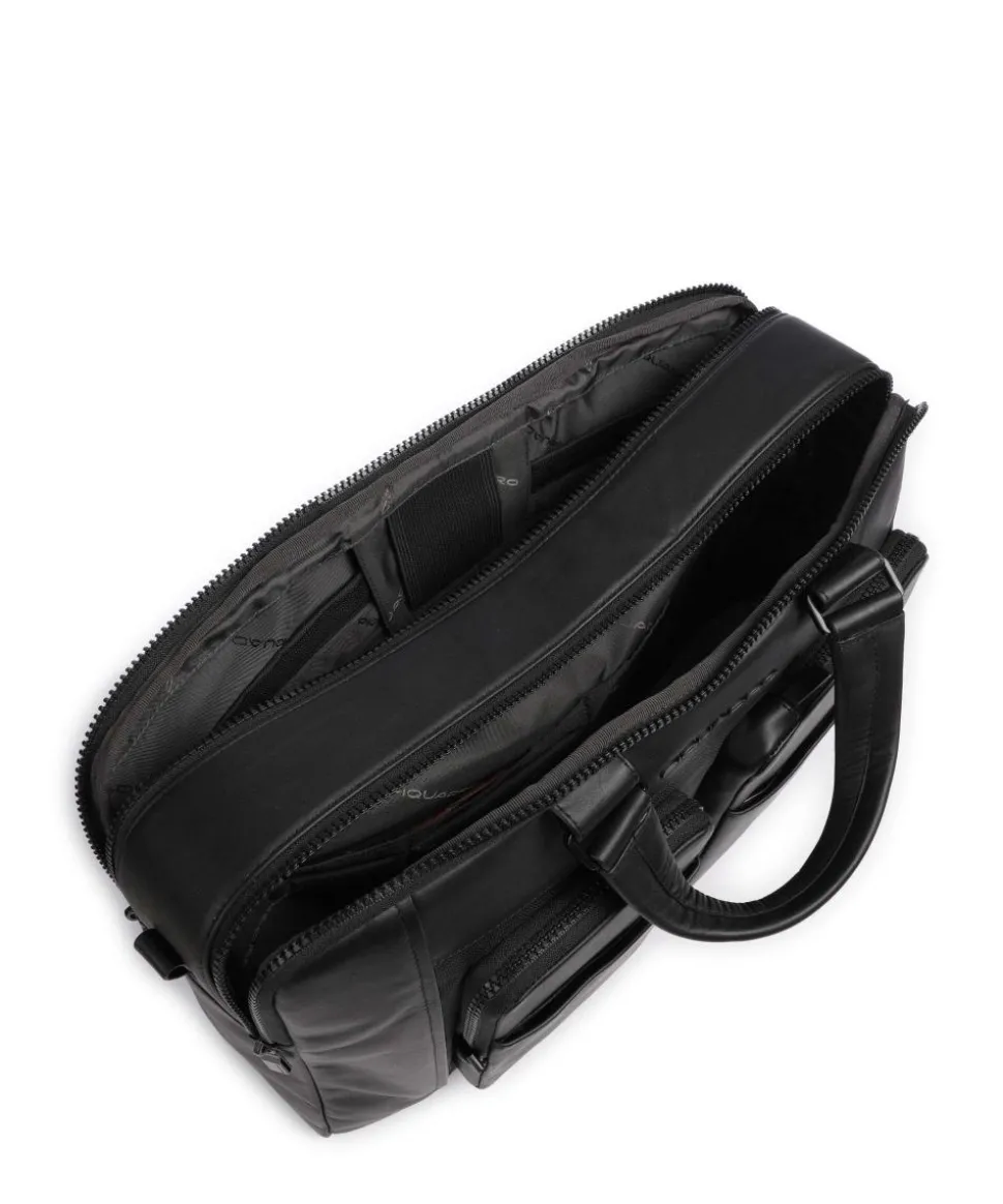 Liko Laptoptasche 15″ fein genarbtes Leder schwarz