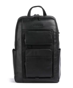 Liko Rucksack fein genarbtes Leder schwarz