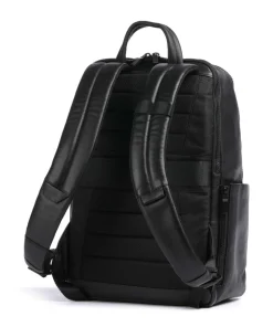 Liko Rucksack fein genarbtes Leder schwarz