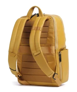Liko Rucksack fein genarbtes Leder senfgelb