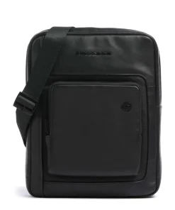 Liko Umhängetasche fein genarbtes Leder schwarz