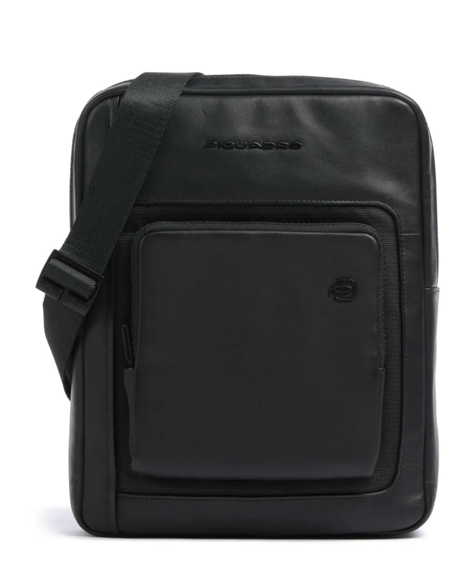 Liko Umhängetasche fein genarbtes Leder schwarz