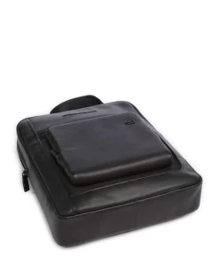 Liko Umhängetasche fein genarbtes Leder schwarz