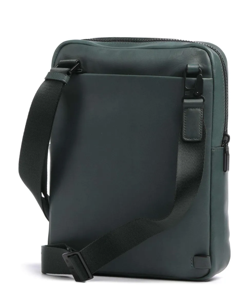 Liko Umhängetasche fein genarbtes Leder dunkelgrün