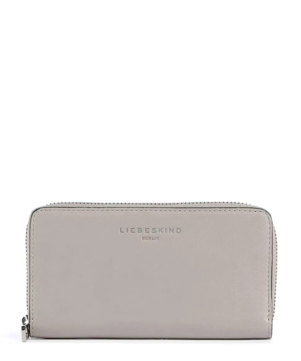 Lila Frieda Sheep Natural RFID Geldbörse Schafsleder beige