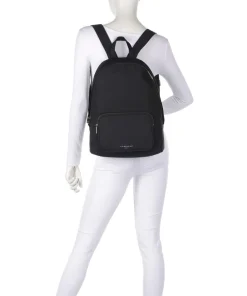 Lila Nylon L Rucksack Nylon schwarz