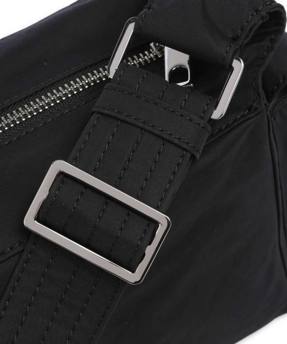 Lila Nylon S Schultertasche Textil schwarz