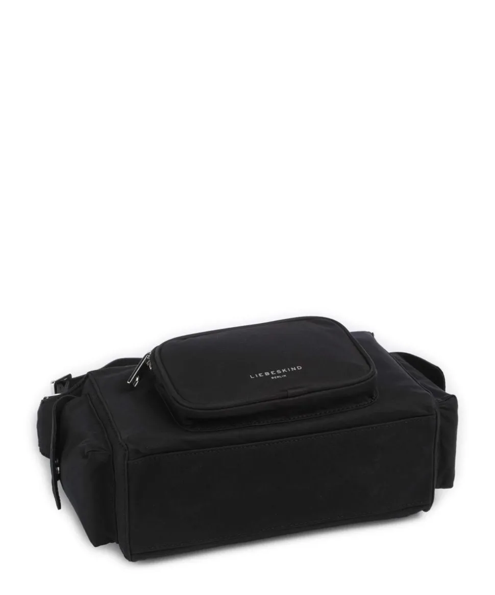 Lila Nylon S Schultertasche Textil schwarz