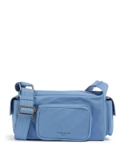 Lila Nylon S Schultertasche Textil blau