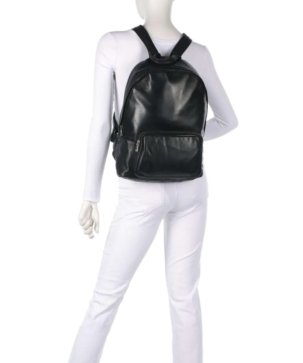 Lila Sheep Natural L Rucksack Schafsleder schwarz