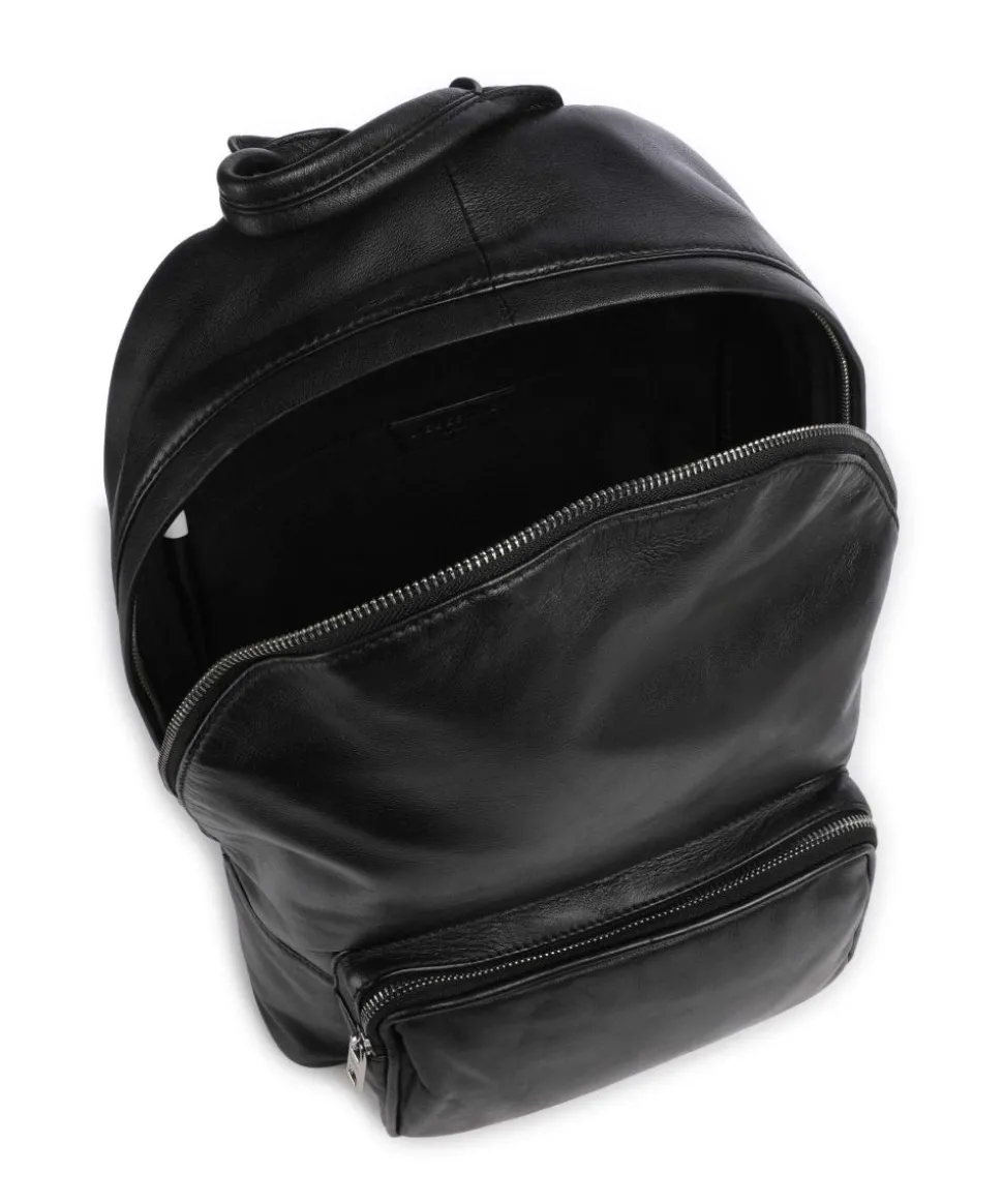 Lila Sheep Natural L Rucksack Schafsleder schwarz