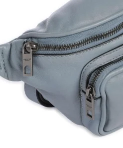 Lila Sheep Natural M Gürteltasche Schafsleder blaugrau