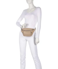 Lila Sheep Natural M Gürteltasche Schafsleder beige