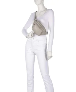 Lila Sheep Natural M Gürteltasche Schafsleder grau