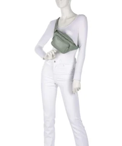 Lila Sheep Natural M Gürteltasche Schafsleder graugrün