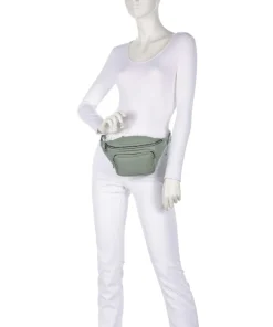 Lila Sheep Natural M Gürteltasche Schafsleder graugrün