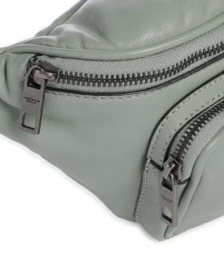 Lila Sheep Natural M Gürteltasche Schafsleder graugrün