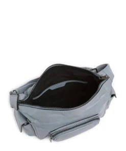 Lila Sheep Natural S Schultertasche Schafsleder blaugrau