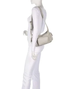 Lila Sheep Natural S Schultertasche Schafsleder elfenbein