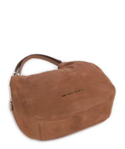 Lillie Beuteltasche aufgerautes Rindsleder braun