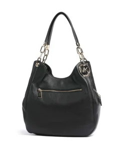 Lillie Beuteltasche genarbtes Rindsleder schwarz