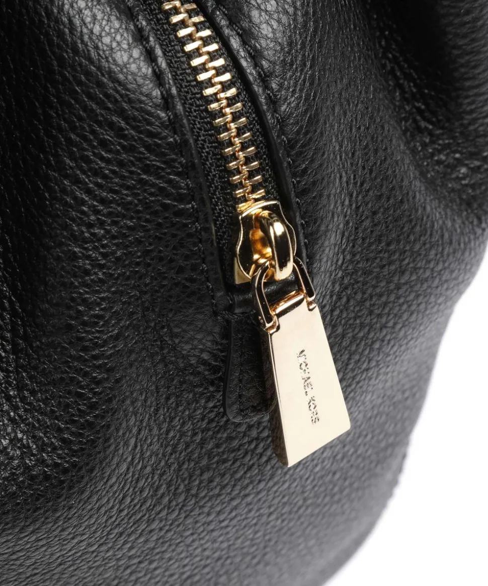 Lillie Beuteltasche genarbtes Rindsleder schwarz