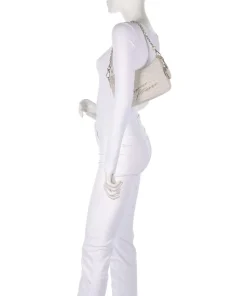 Lilly Schultertasche Canvas elfenbein