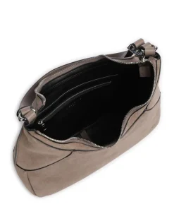 Lilly Suede S Beuteltasche Veloursleder taupe