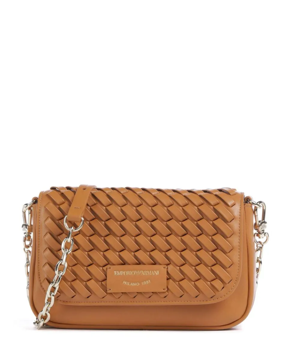 Lilly Umhängetasche Lederimitat, Rindsleder braun