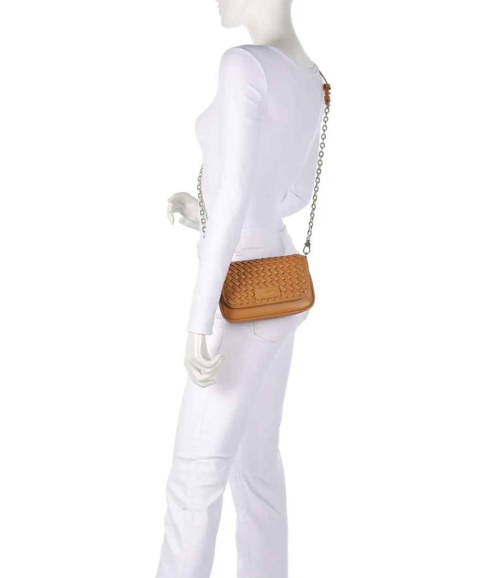 Lilly Umhängetasche Lederimitat, Rindsleder braun